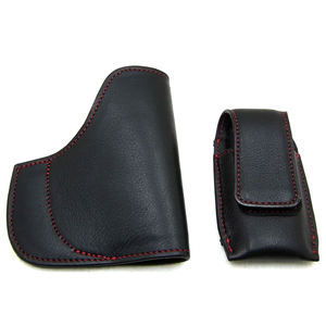 वाटरप्रूफ आउटडोर हटाने योग्य काले चमड़े के उपकरण होल्स्टर धारक छुपा हुआ - Product Image 1