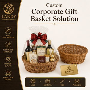 Cesta de <span class=keywords><strong>Vino</strong></span> de Mimbre Tejida Sostenible Premium con Logotipo Personalizado, Caja de Regalo de Lujo para Champán, Exhibición para Venta al por Menor y Picnic - Product Image 4