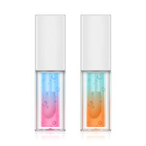 Gloss à lèvres minéral brillant, imperméable et longue tenue, parfumé aux extraits de fruits et de plantes, ensemble 2 en 1, huile hydratante pour les lèvres - Product Image 4