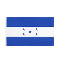 Drapeau du Honduras personnalisé en polyester 68D de haute qualité, bannière extérieure en gros 3x5ft (90x150cm)