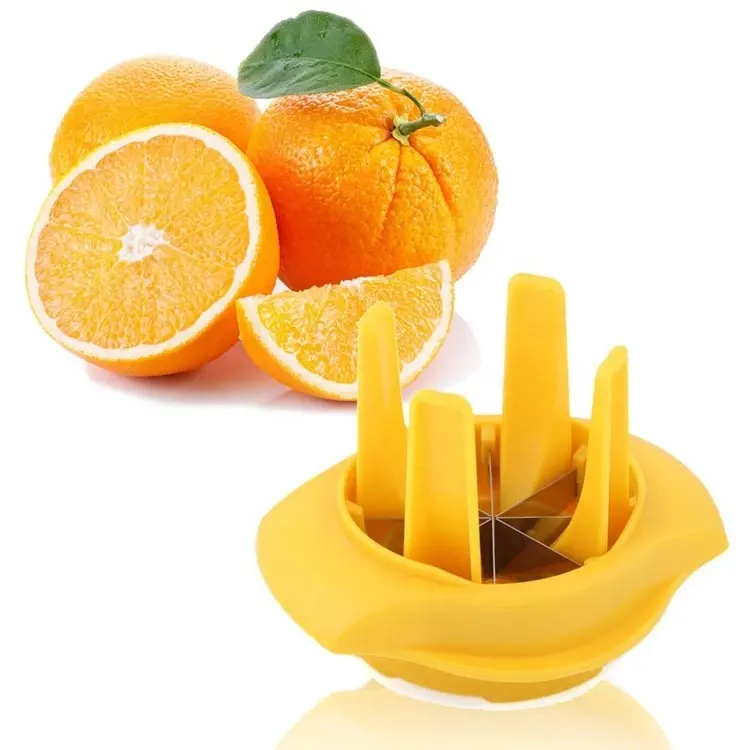 Alat Pemotong Pengiris Lemon Sayuran, Alat Dapur Pengupas Kreatif Oranye