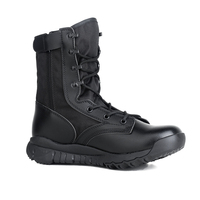 Bottes légères à fermeture éclair, respirantes, tactiques, pour le printemps et l'été, chaussures de randonnée à tige haute