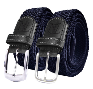 2022 hombres cinturones mujeres tela 3517 Cinturón trenzado de algodón elástico para Jeans - Product Image 6