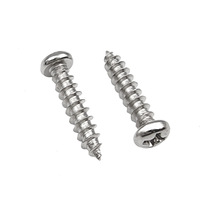 Vis autotaraudeuses Phillips à tête cylindrique type PA, en acier au carbone nickelé brillant M1-M5 pour l'assemblage électronique et de jouets