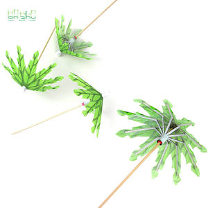 2024 desechables de bambú de madera para fiesta sombrilla púas paraguas cóctel palillos de dientes para bebidas y palos decorativos de fiesta - Product Image 2