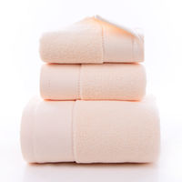 Ensemble de serviettes personnalisées en gros avec logo, 100% coton, ensemble de serviettes pour le visage, les mains et le bain dans un coffret cadeau