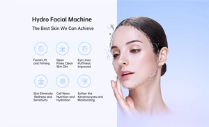 เครื่องไฮโดรเดอร์มาเบรชั่นแบบมืออาชีพ 6-in-1 สำหรับทำความสะอาดผิวในคลินิกสปาและอุปกรณ์ร้านเสริมสวย - Product Image 4