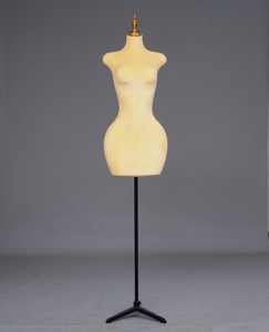 <span class=keywords><strong>Mannequin</strong></span> de <span class=keywords><strong>couture</strong></span> en plastique pour femmes grande taille avec support doré pour l'affichage - Product Image 6