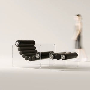 <span class=keywords><strong>Poltrona</strong></span> di Design Creativo in Acrilico per Soggiorno, Sedia <span class=keywords><strong>Singola</strong></span> per Hotel, Divano per Decorazione Casa - Product Image 2