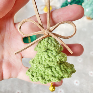 Sachet <span class=keywords><strong>de</strong></span> Noël <span class=keywords><strong>en</strong></span> crochet multicolore à 3 couches, pendentif pour arbre <span class=keywords><strong>de</strong></span> Noël, breloque pour sac, ornement à suspendre à la voiture, haute qualité, cadeau <span class=keywords><strong>de</strong></span> Noël parfait - Product Image 5