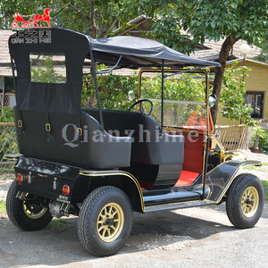 Vente directe usine – <span class=keywords><strong>Voiture</strong></span> électrique de tourisme noire style rétro 4 places – Navette de station balnéaire – <span class=keywords><strong>Voiture</strong></span> classique - Product Image 5