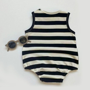 Pelele de Verano 2026 con Estampado de Rayas, Moderno, para Bebés y Niños - Product Image 3