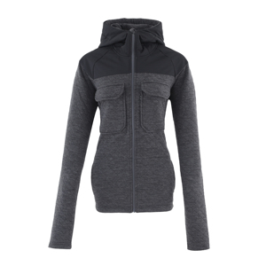 Top zippé en molleton noir chaud pour <span class=keywords><strong>femme</strong></span> - Product Image 1