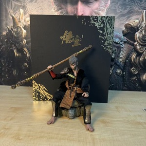 Estatuilla de soldado Black Myth Wukong, 37cm de alto, articulaciones móviles, de PVC Material, modelo coleccionable de juguete, soplador de aire a escala 1:1 congelado - Product Image 3