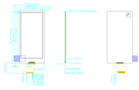 Module EPD 3.5 pouces B/W Affichage Eink E-paper Résolution 184*384 Couleur Module d'écran électronique de signalisation de bureau personnalisé E Ink