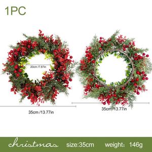 Wholesale Customized Factory Price Christmas Decorations 60cm Artificial Christmas <b>Wreath</b> Commercial - Product Image 5