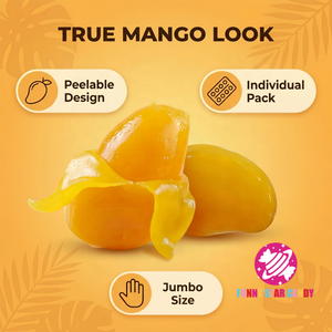 Halal Certified 3D Mango Flavor Peeling Gummies Wholesale Sweet Big Normal Size Peelers Mango Shaped Gummy <strong>Candy</strong> - Product Image 2