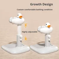 Station de Bain pour Bébé, Réglable en Hauteur, Antidérapante, en Plastique, pour Enfants, Usage Domestique