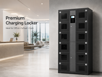 Casillero Inteligente de Carga para Teléfonos con 12 Puertas y Ventanas de Privacidad Tintadas, Gabinete con Código PIN para Oficina, Hospital y Sala VIP - 2026