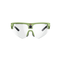 Lunettes de sport intelligentes avec traducteur portable IA, enregistrement vidéo et audio en temps réel avec crochets d'oreille en silicone antidérapants