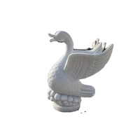 Statue de cygne en marbre blanc personnalisée, fontaines de jardin en pierre pour l'extérieur - Design unique pour votre maison, fontaine à eau en forme de cygne