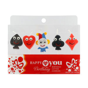 Vente en gros de bougies à la cire de paraffine pour gâteau d'anniversaire Décoration de la maison animée de fantaisie Joyeux anniversaire faite à la main - Product Image 6