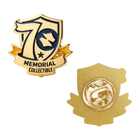 Épingles à revers en émail personnalisées pour anniversaire, badges d'entreprise pour événements majeurs avec logo, étiquettes métalliques en époxy souple, récompenses 2D et 3D pour la reconnaissance des employés