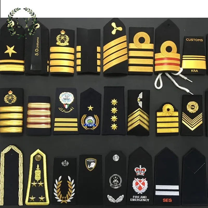 Chinese Military Peoples Liberation Army Pair of Rank Insignia Epaulettes 