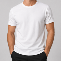 T-shirt vierge à broder, personnalisable avec logo, à manches courtes, pour la promotion, les vêtements et les fournitures de magasin