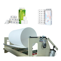 Machine automatique de rembobinage de papier toilette gaufré pour petites entreprises