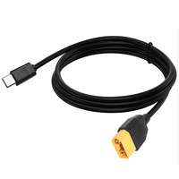Câble de charge rapide USB C vers connecteur mâle XT60, pour voiture RC, bateau, modèle FPV, cordon de charge d'urgence pour batterie
