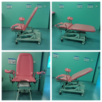 Lit d'examen gynécologique électrique CE ISO pliable, OEM avec alimentation de secours pour hôpital, consultation et petite chirurgie