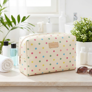 SENYU - Bolsa de Maquillaje Personalizada de PU, Estuche Acolchado para Lápiz Labial, Bolsa de Almacenamiento de Cosméticos, con Cierre, Asa Suave y Portátil para Mujer - Product Image 1