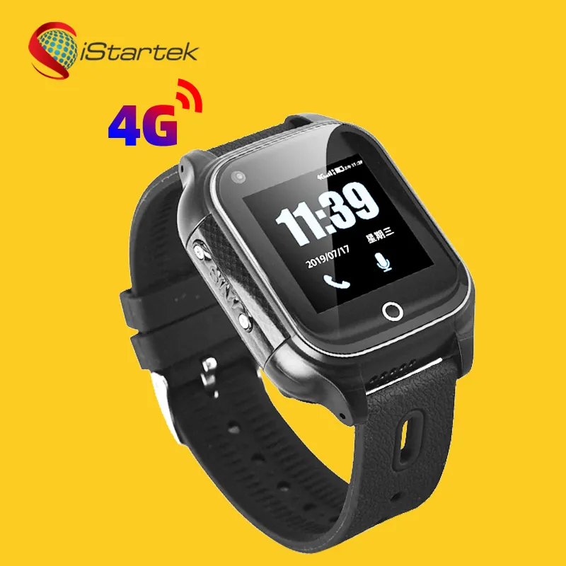 4G lte kids personal 3G simcard GPRS GSM family care GPS watch tracker for kids old man with fall detection