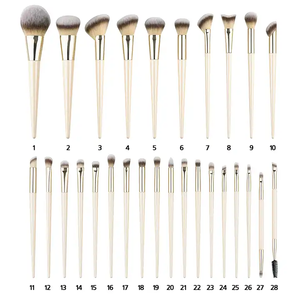 YRX 21 pièces Pinceaux de maquillage vegan en poils synthétiques pour le visage, pinceau kabuki pour fond de teint, marque privée, pinceaux de maquillage personnalisés, pinceau de maquillage cosmétique - Product Image 5