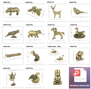 Pirinç el sanatları çekirge süs kuş biblo özel metal hayvan oyuncak - Product Image 6