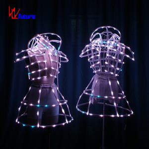 Popular LED Luminous Exotic Dancewear Pole Dancewear Lingerie Sexy <strong>Stripper</strong> <strong>Outfits</strong> - Product Image 2
