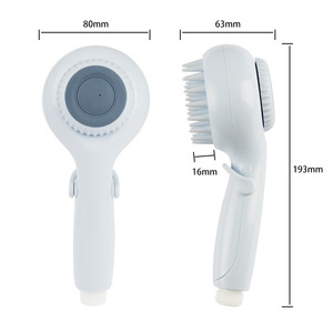 Cepillo de baño 3 en 1 para mascotas, rociador de ducha para perros, productos de baño, depósito del 30% + Balance del 70%, 3-7 días, blanco, azul, Q-042 - Product Image 2