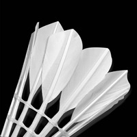 Volants de badminton professionnels en plastique mousseux et plumes de canard pour l'intérieur et l'extérieur, entraînement, tennis de table, en vrac, durables, vente en gros