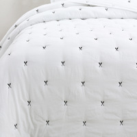 Courtepointes Queen Size-Ensembles de couettes Queen Extra doux et légers, ensembles de couvre-lit matelassé à motif de points uniques pour