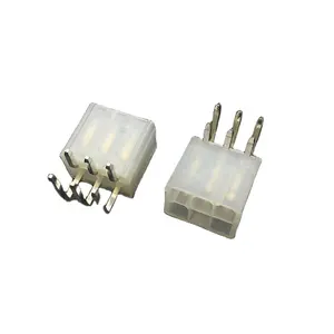 6 pin 4.2mm pitch sağ açı molex 6 pinli konnektör için pcb kartı erkek 5569-6WA