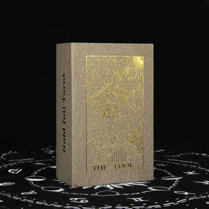 Impresión en caliente de Tarot, cubierta de papel de aluminio dorado, con guía, impermeable, PVC, para juego de Borad, novedad de 2022 - Product Image 6