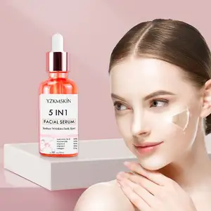 Facial Skin Care Serum 5 in 1 withHyaluronic Acid Whitening Moisturizing Anti Aging Anti Wrinkle vitamin c serum for face