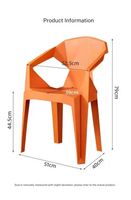 Chaises de jardin en plastique, petit ensemble de table à manger, 4 chaises, chaises de patio d'extérieur empilables, table à manger rouge avec 6 chaises