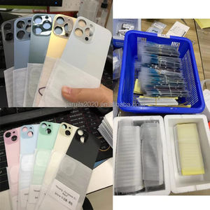 Carcasa Trasera <span class=keywords><strong>de</strong></span> Vidrio para Teléfono Celular, Venta Directa <span class=keywords><strong>de</strong></span> Fábrica, para <span class=keywords><strong>iPhone</strong></span>, Samsung, Xiaomi, Infinix, Tapa <span class=keywords><strong>de</strong></span> Batería con Piezas <span class=keywords><strong>de</strong></span> Lente - Product Image 2