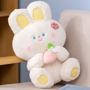 小さな白いウサギの人形枕子供の日ギフト人形