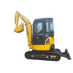 Excavatrice d'occasion JAPAN KOMATSU PC35MR, mini-excavatrice de 3,5 tonnes, excavatrice sur chenilles KOMATSU PC30MR, pompe hydraulique, matériel - Product Image 1