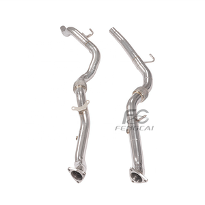 Collecteur d'échappement direct en acier inoxydable pour Porsche Cayenne 958 3.6L 2011-2017 – Amélioration de puissance pour échappements de <span class=keywords><strong>voiture</strong></span> haute performance - Product Image 5