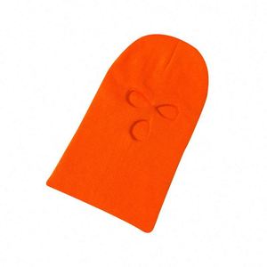 หน้ากากไหมพรมถักแบบสามรู หมวกไหมพรมถักแบบสกีมาส์ก บาลาคลาวา 3 รู - Product Image 4