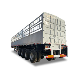 Semirremolque <span class=keywords><strong>Agrícola</strong></span> de Pared Alta al Mejor Precio para el Transporte de Animales y Vegetales con Reja - Product Image 6